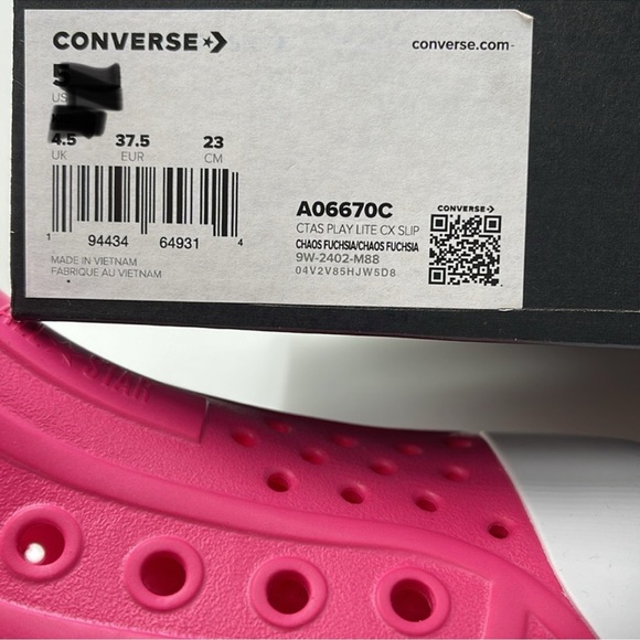 Converse WMNS CTAS PLAY LITE CX SLIP CHAOS FUCHSIA/CHAOS FUCHSIA Sneakers - Picture 16 of 16